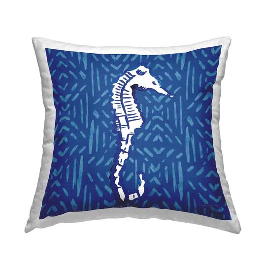 Blue Diamond Patterned Throw Pillow Blue Diamond Patterned Throw Pillow